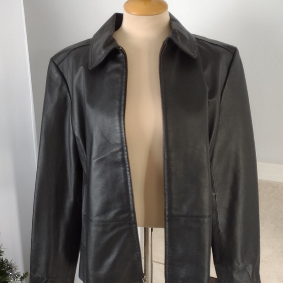 ColeBrook Jackets & Blazers - ColeBrook Black Leather Jacket XL